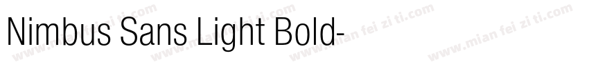 Nimbus Sans Light Bold字体转换